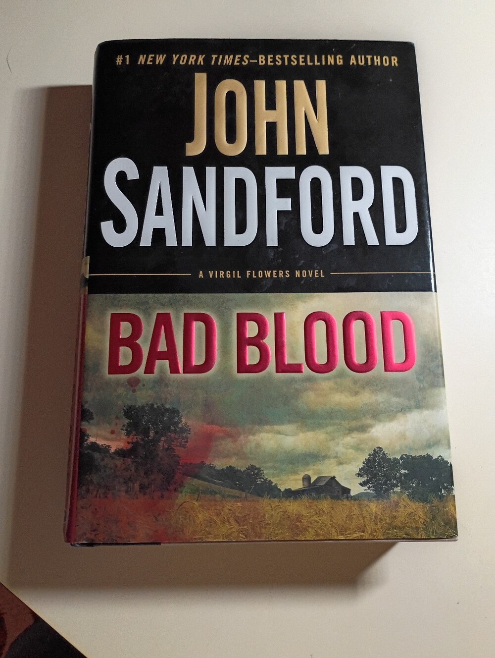 John Sandford "Bad Blood" Hardcover Novel